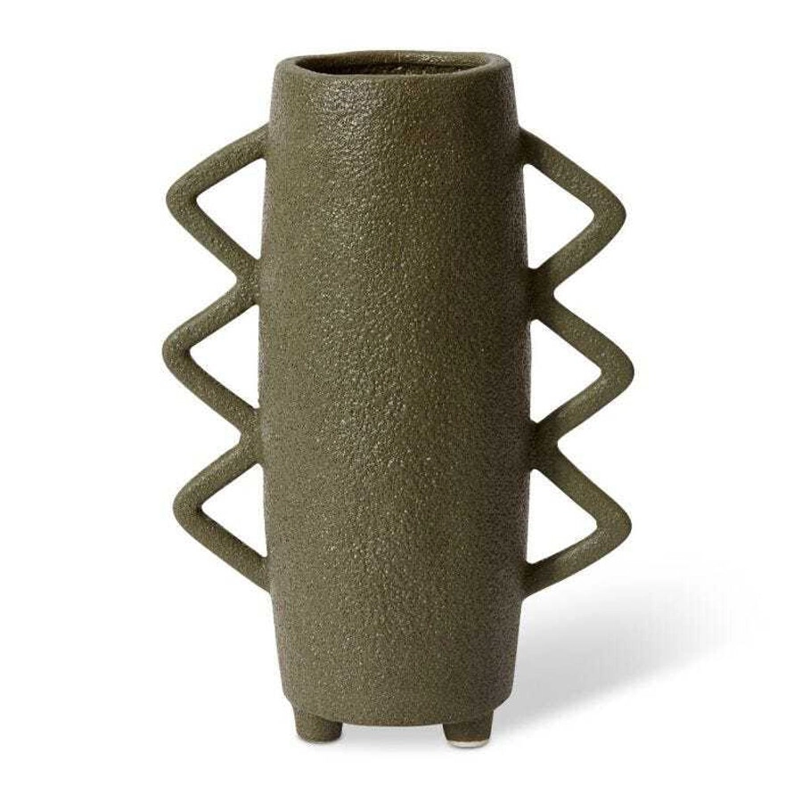 E Style Ximena 39cm Ceramic Plant/Flower Vase Tabletop Home Decor Dark Olive