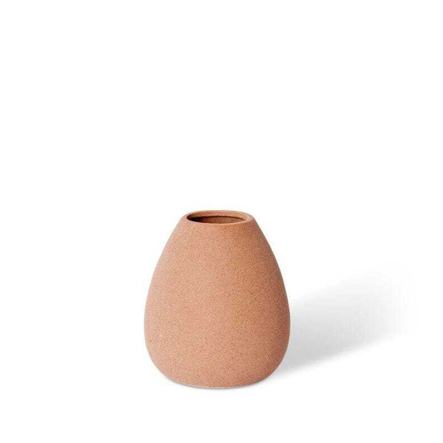 E Style Finley Tub 21cm Ceramic Flower/Plant Vase Tabletop Decor Terracotta