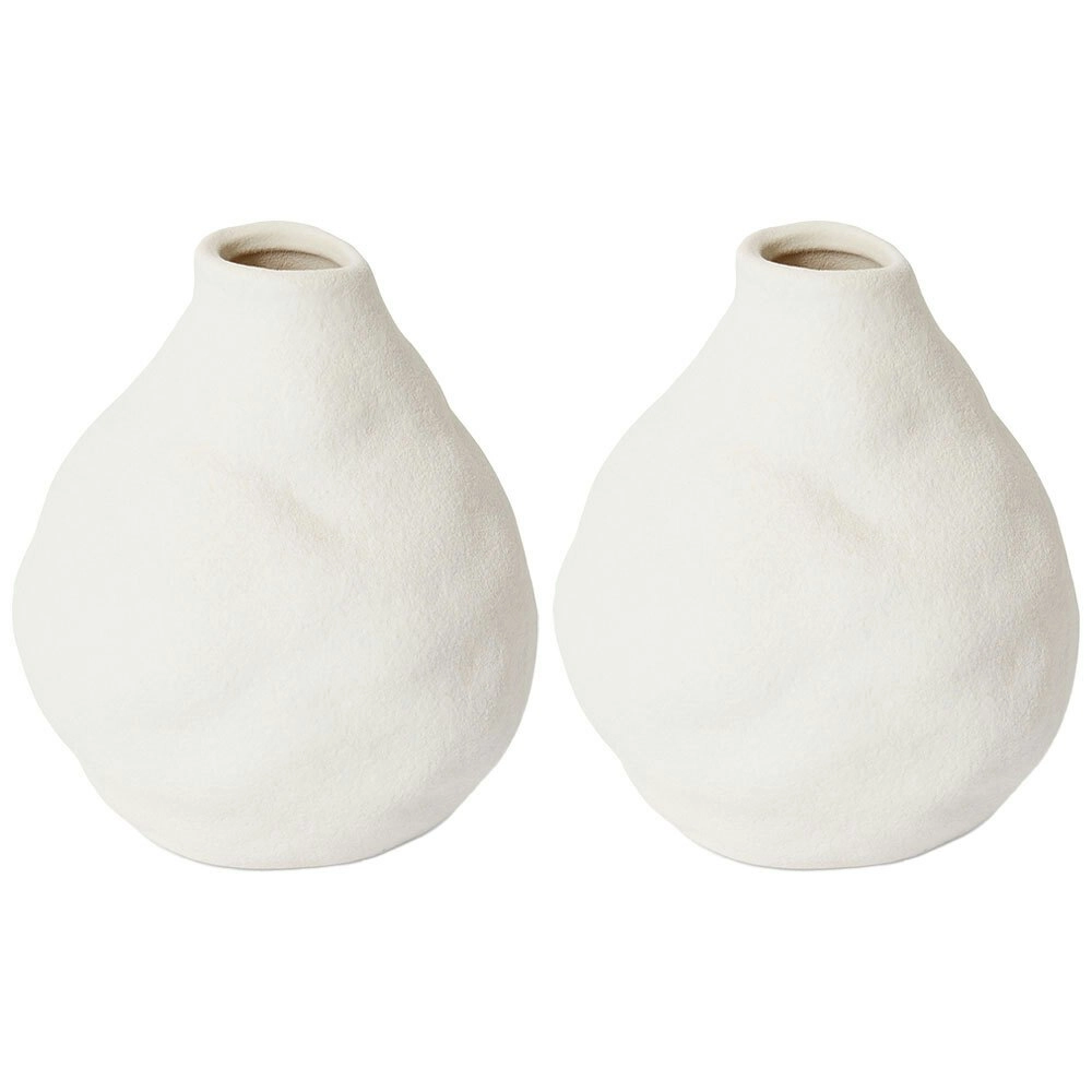 2x E Style Alis Home Decorative Flower Display Vase Vessel - 10 x 9 x 12cm