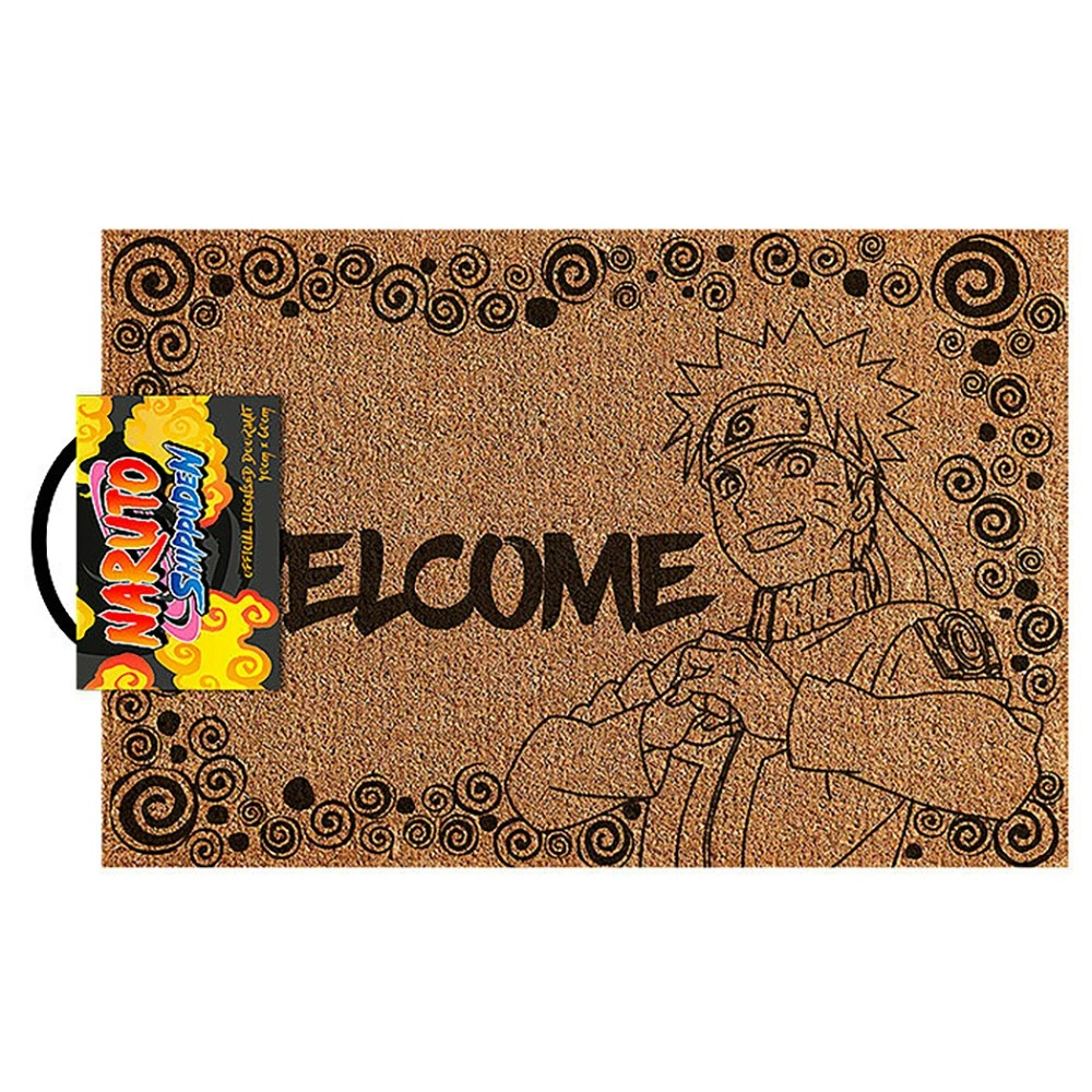 Naruto Shippuden Welcome Themed Front Outdoor Shoe Door Entrance Doormat