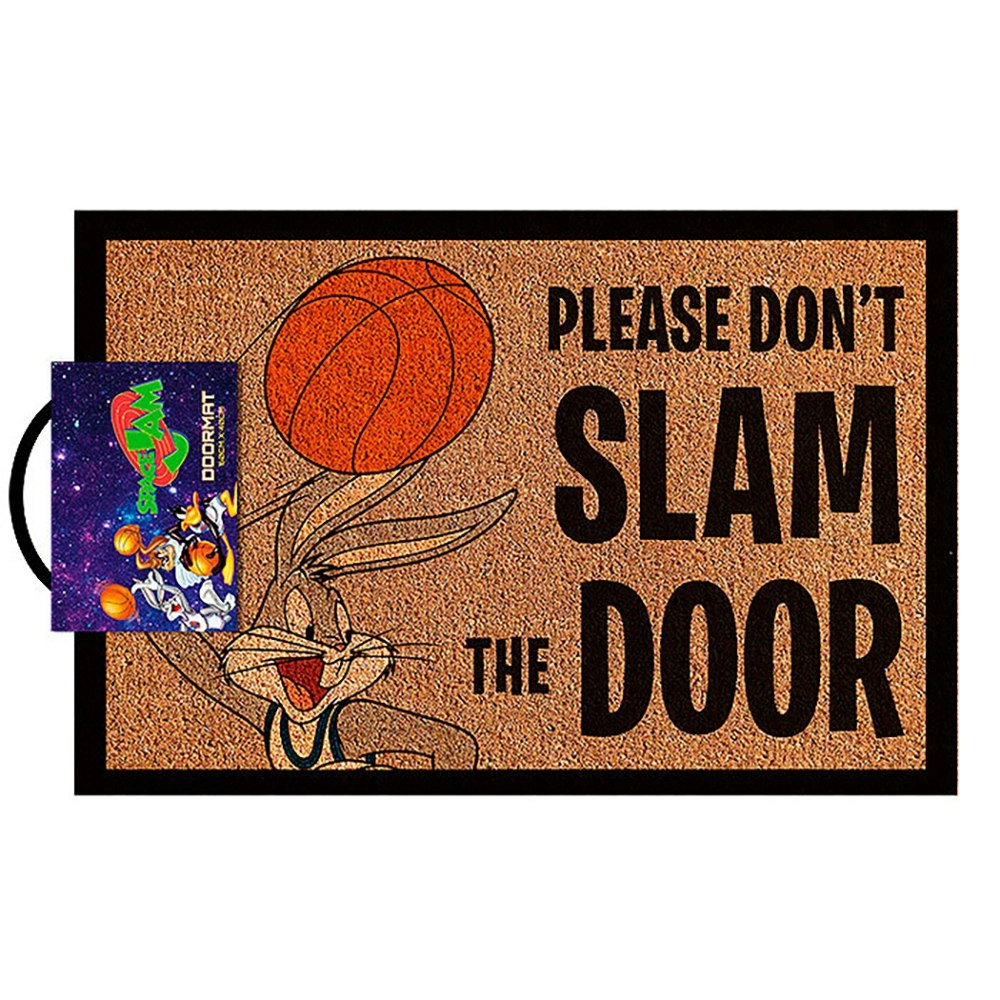 Space Jam Classic Please Don't Slam The Door Themed Outdoor Front Doormat