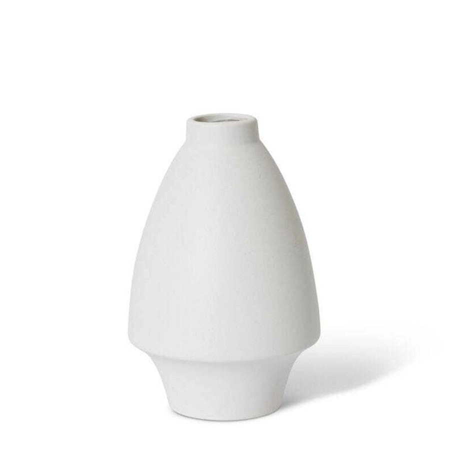 E Style Evie 23cm Ceramic Plant/Flower Vase Tabletop Display Decor  White