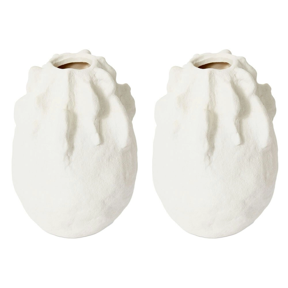 2x E Style Nokisi Home Decorative Flower Display Vase Vessel - 11 x 11 x 15cm