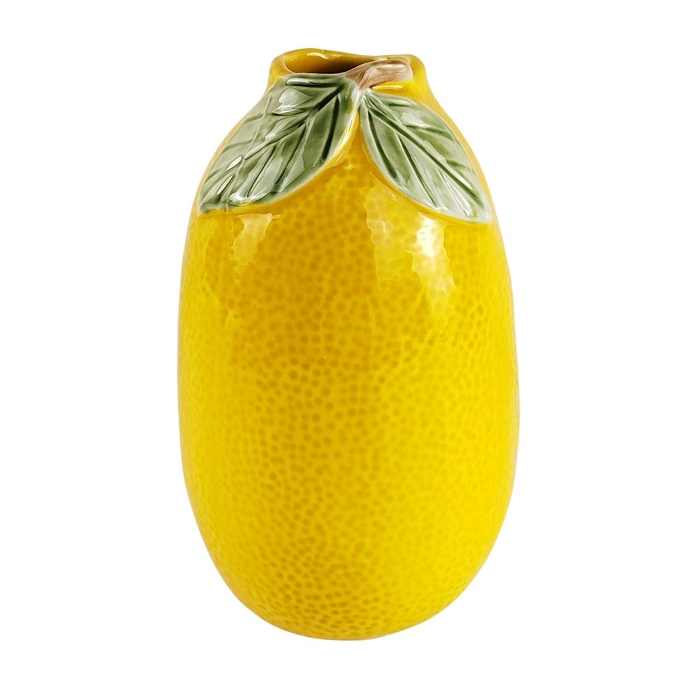 Urban Lemon 20.5cm Ceramic Flower Vase Home/Office Decor Table Display Pot YLW