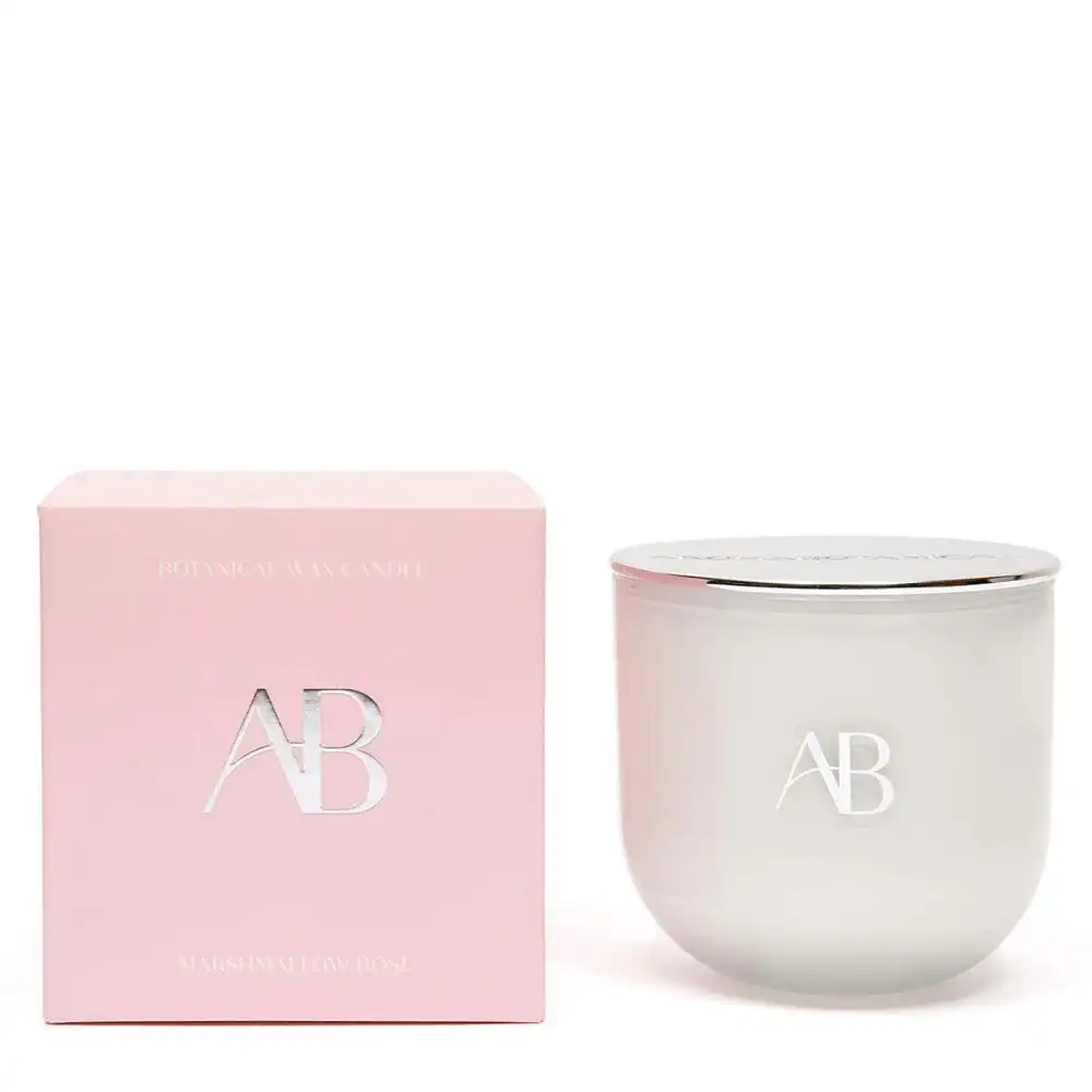 Aromabotanical 340g Scented Wax Candle Home Room Fragrance Marshmallow Rose