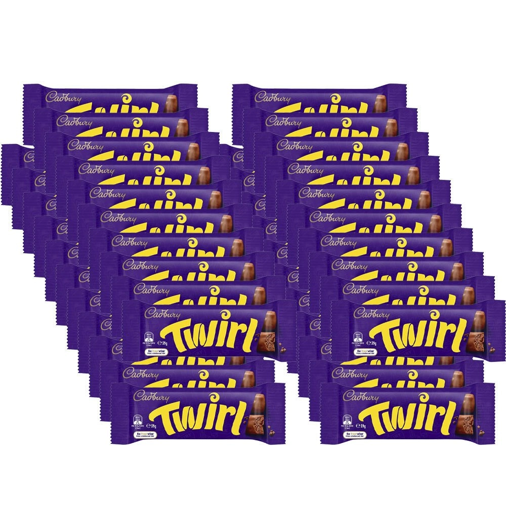 42pc Cadbury Dairy Milk Twirl 39g Chocolate Bars Confectionery Candy Treat