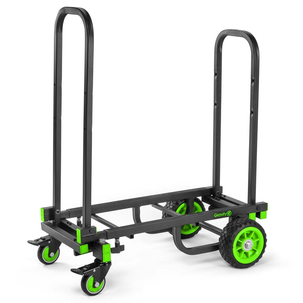 Gravity CARTM01B 150kg Capacity Multifunctional Steel Trolley/Cart Medium Black