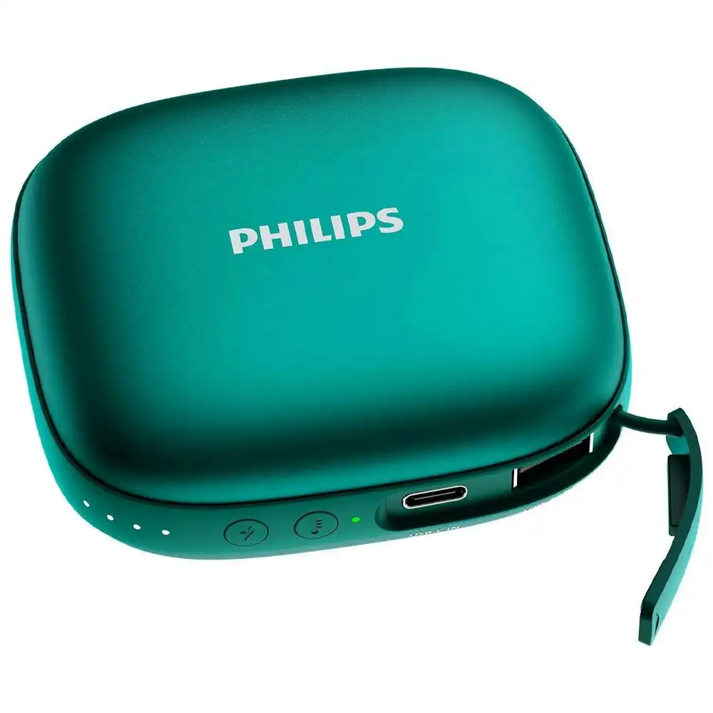 Philips DLP2136VG Hand Warmer 5000mAh Fast Charging Portable Power Bank Green