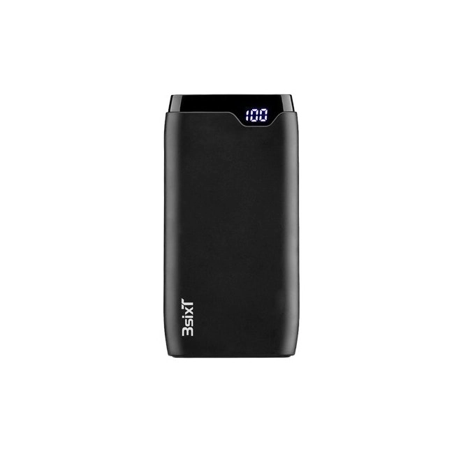 3sixT JetPak 10000mAh Pro LED Power Bank Portable Battery Fast Charging Black