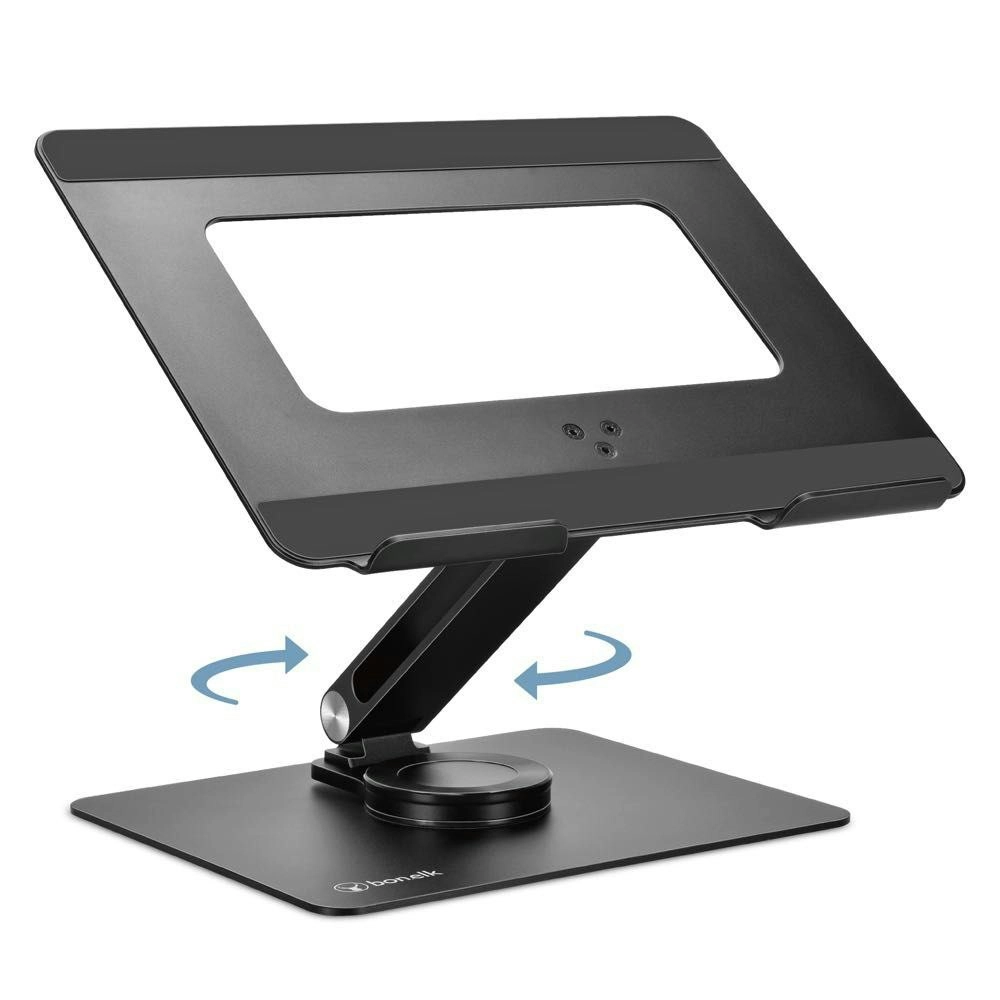 Bonelk Aluminium Elevate 360 Laptop Stand Storage For Laptop/Notebook Black