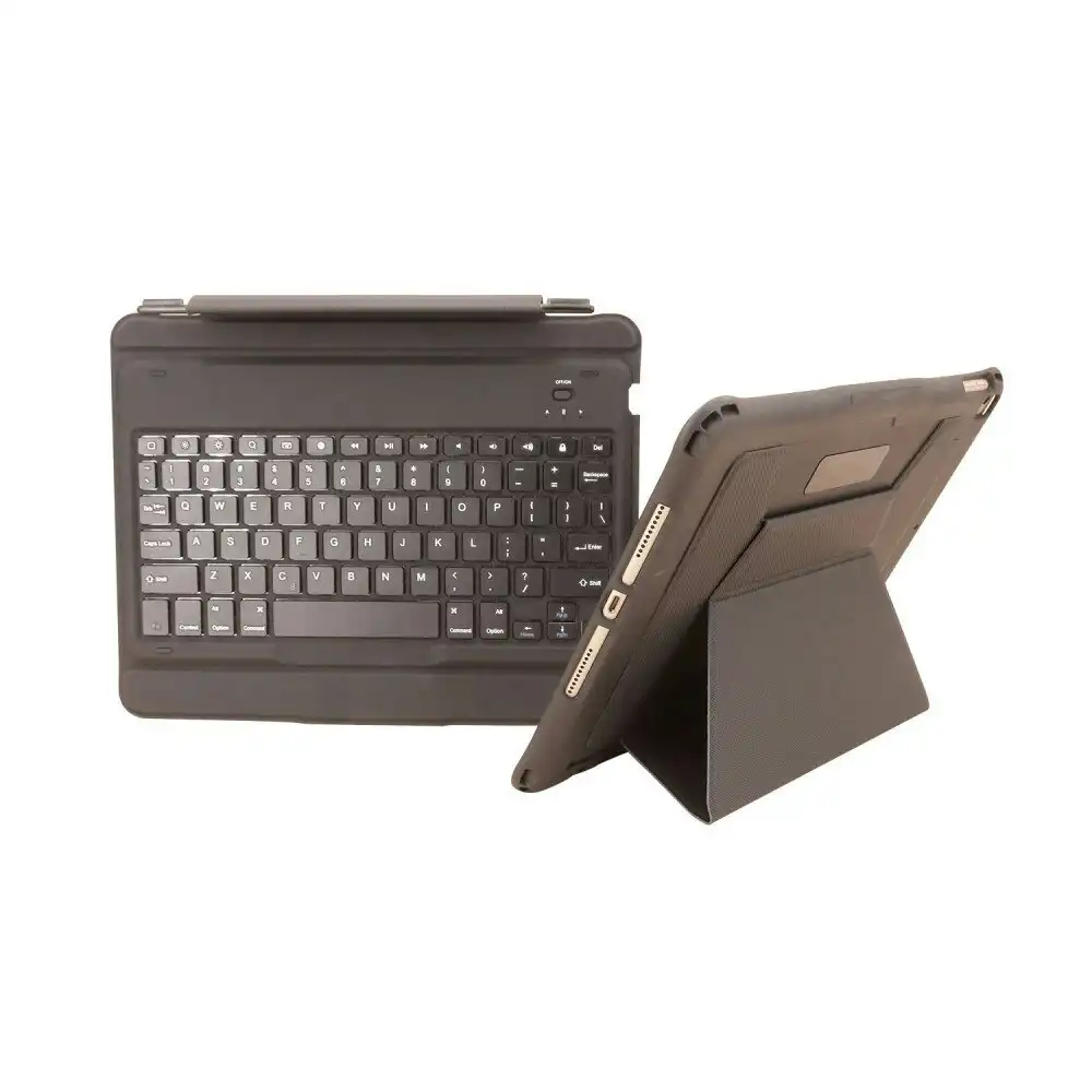 Laser Case Cover w/ Wireless Bluetooth Keyboard Detachable For iPad 10.2'' Black