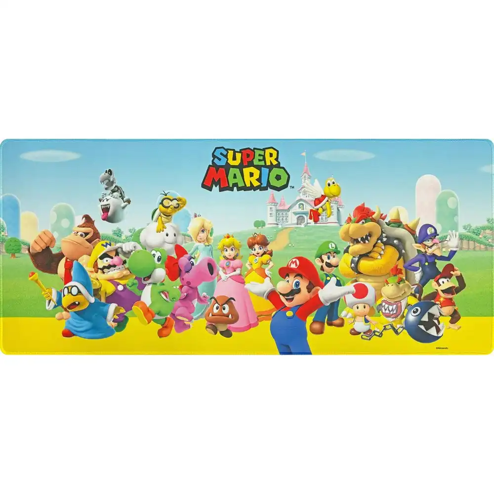 Super Mario Characters Gaming Desk/Mouse Mat Mousepad Rectangle 80x35cm Large