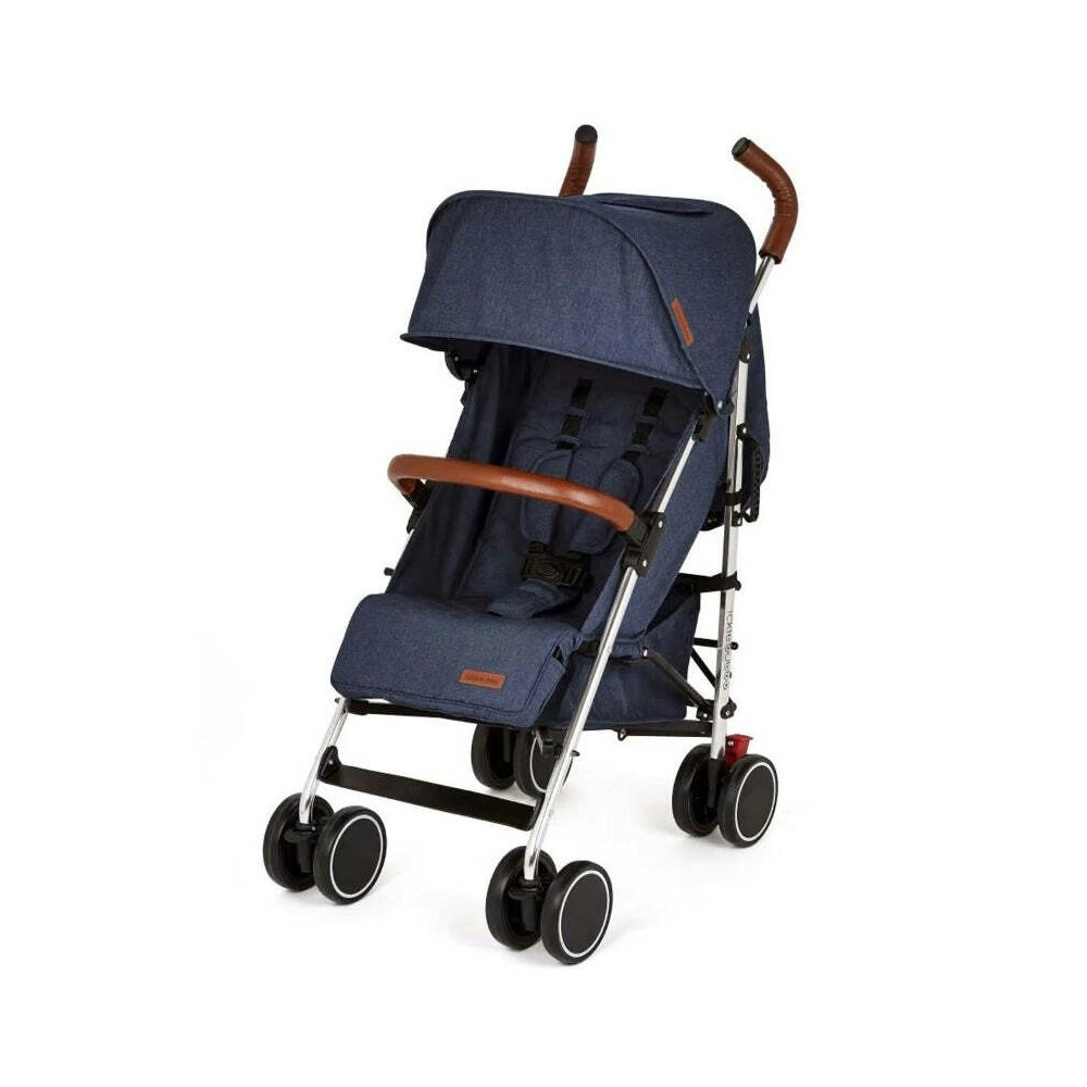 Ickle Bubba Baby/Infant Discovery Max Pram Outdoor Stroller Silver/Denim Blue