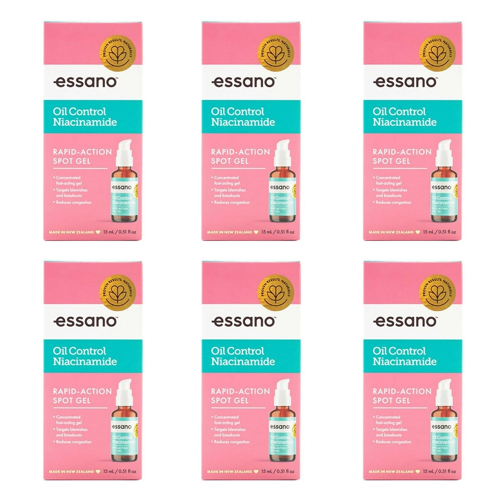 6x Essano Oil Control Niacinamide Rapid Action Spot Ance Gel Self Skin Care 15ml