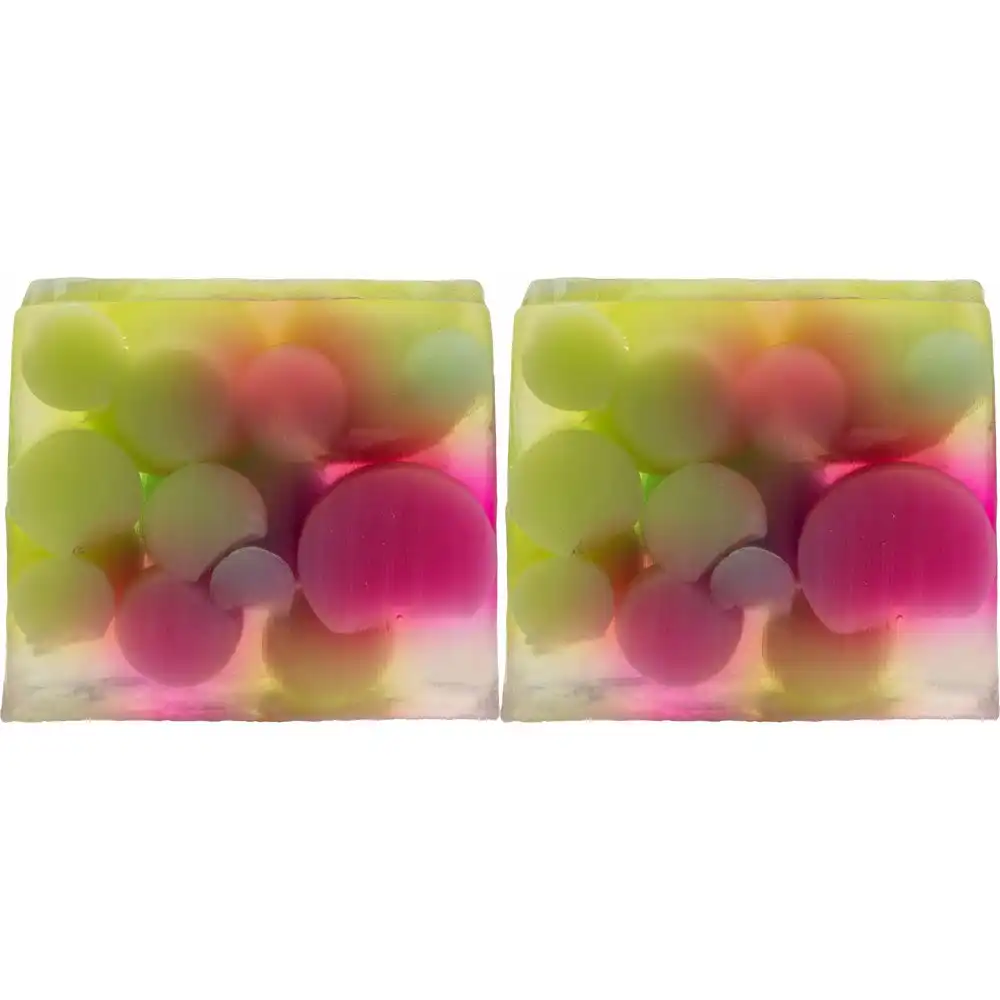 2PK Bomb Cosmetics Bubble Up Scented Bath Soap Slice Bar Body Fragrance Fizzies