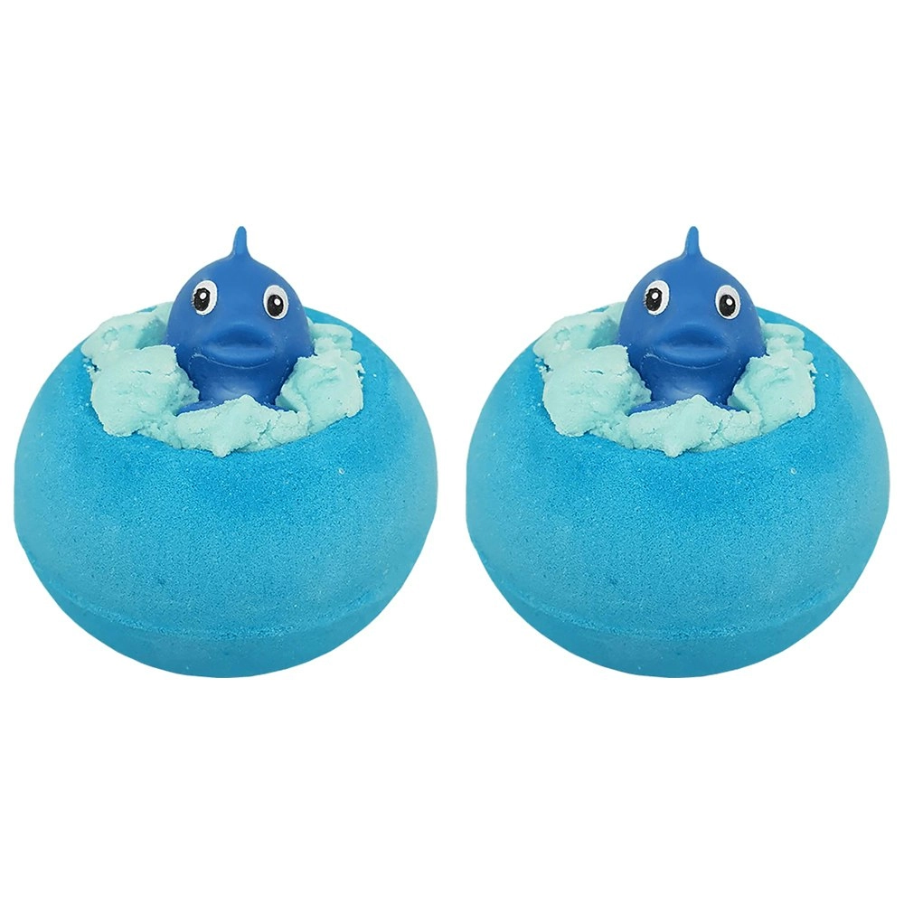 2PK Bomb Cosmetics Splash Bath Bomb Blaster w/ Toy Body Skin Fragrance Tub Fizzy