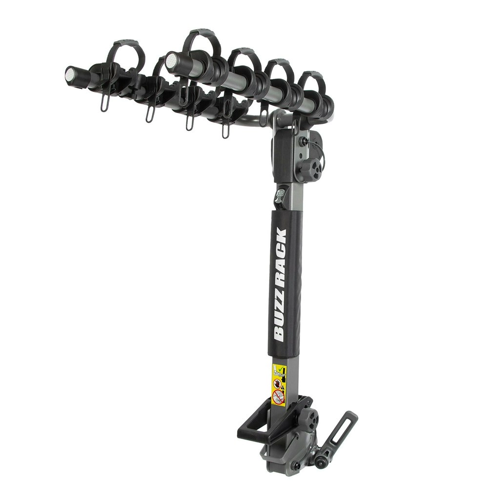 Buzzrack Buffalo 4 Tow Ball Mount 4-Bike Dual Arm Rack Bicycle Carrier Black