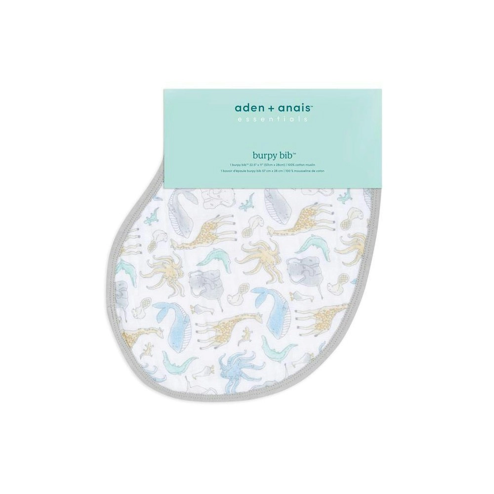 Aden Anais Natural History-Species Burpy Bib Baby Absorbent Cotton Burp Cloth