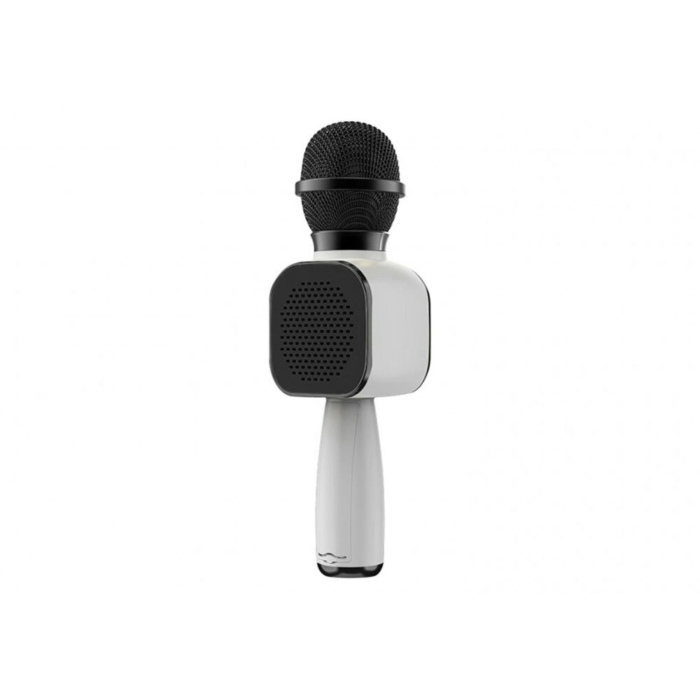 Moki Popstar Karaoke Microphone - Black & White Voice Amplifier Electric Device