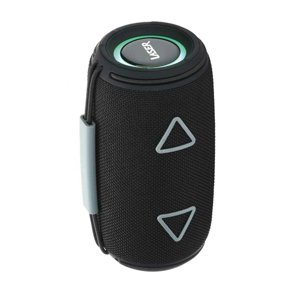 Laser Portable Fabric Wireless Bluetooth Speaker LED Audio/Music TWS Max Black