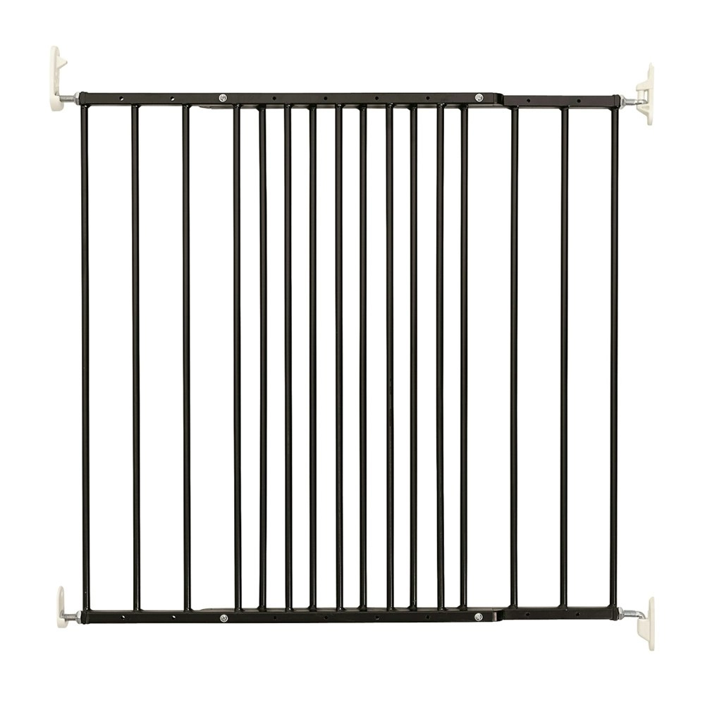 DogSpace Lucky Metal Safety Barrier/Gate Adjustable 72.5x106.8cm Dog/Pet Black