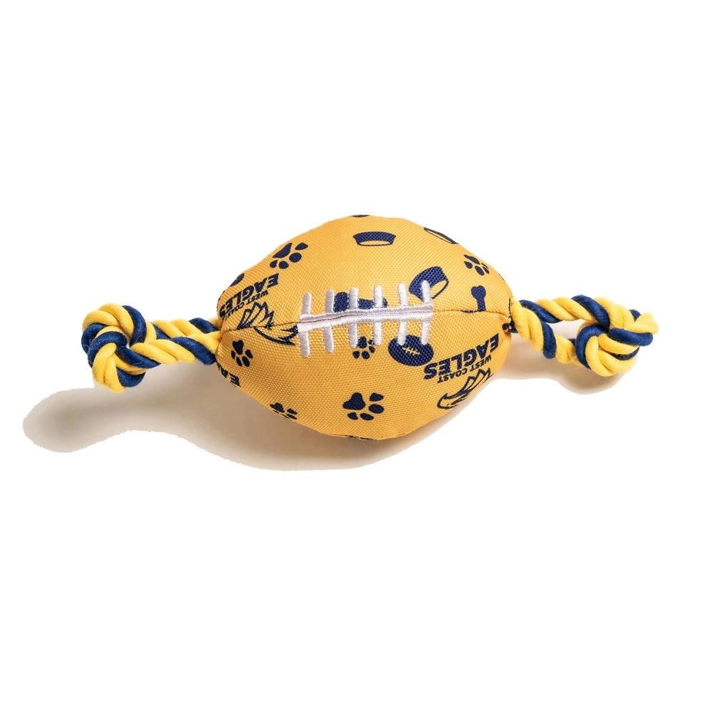 The Stubby Club West Coast Eagles AFL Themed Durable Dog/Cat Pet Play Chew Toy