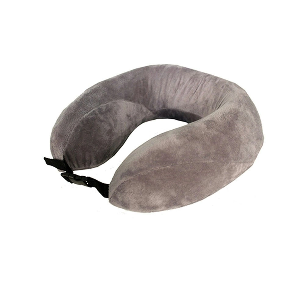 Tosca Adjustable Memory Foam Travel Neck Support Sleeping Pillow  - Grey