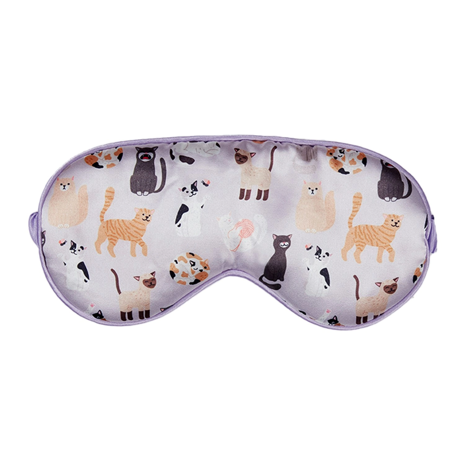 Splosh Wellness Cats Eye Mask/Silk Sleeping Eyeshade Cover Blindfold 16.5x7.5cm