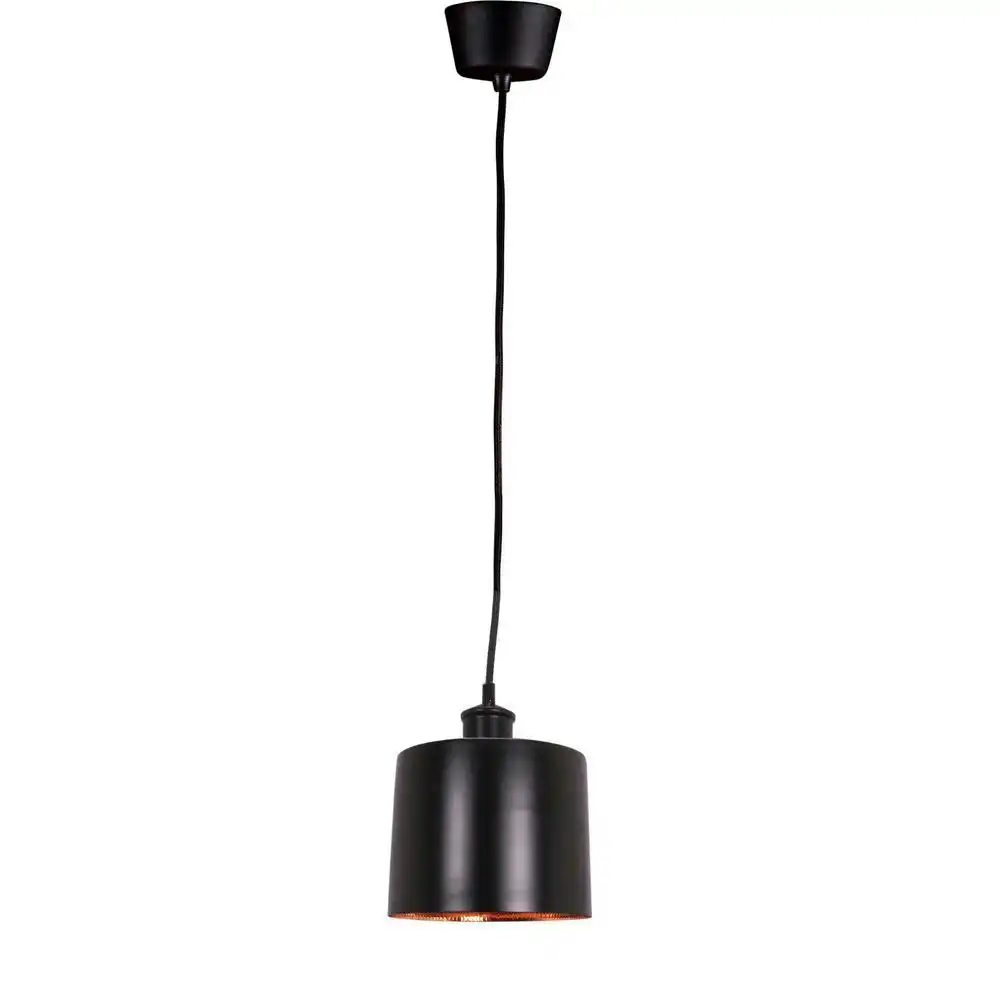 Belle Portofino Brass Ceiling Pendant Light Lamp Small 18cm Matte Black/Copper