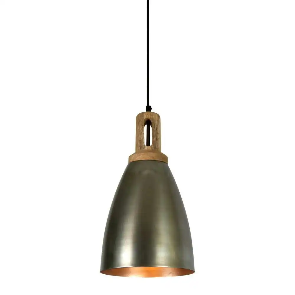 Belle Lewis Iron Ceiling Pendant Light 43cm Hanging Lamp Home Room Decor Zinc