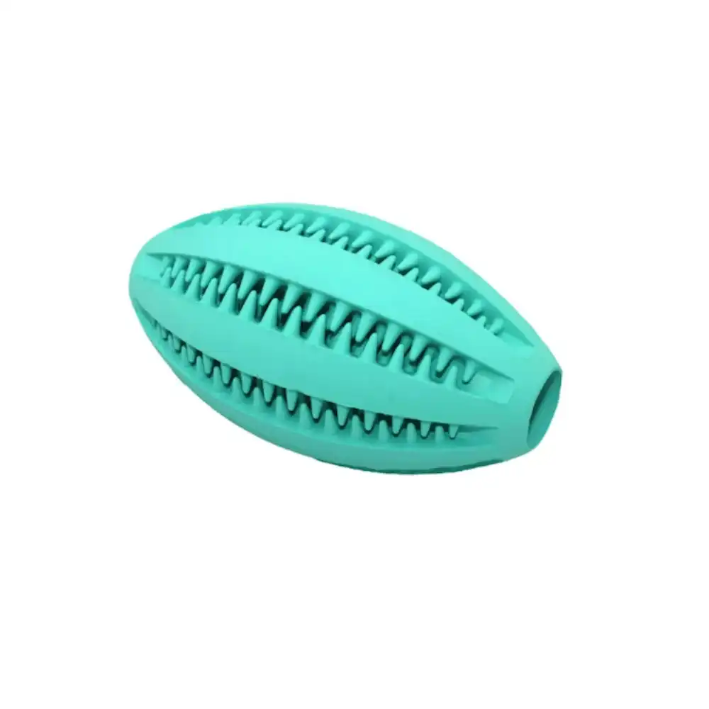 Paws For Life Rubber Dental Rugby Ball For Cats and Dogs - Small & Large