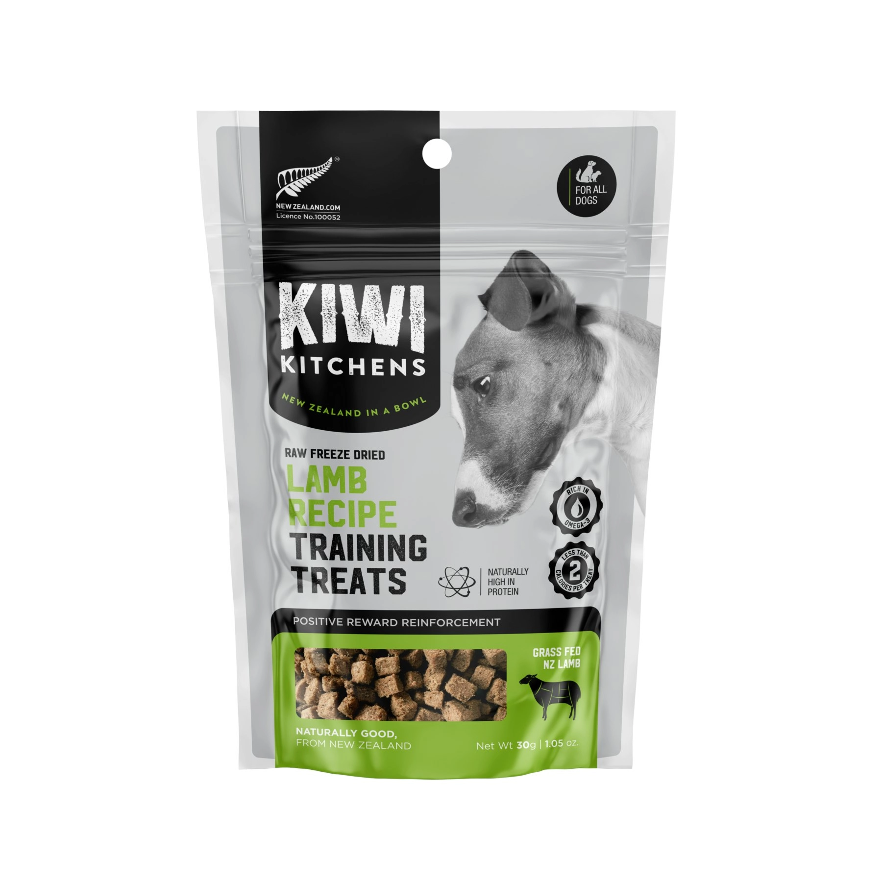 Kiwi Kitchens Freeze Dried Lamb Dog Training Treats-30g