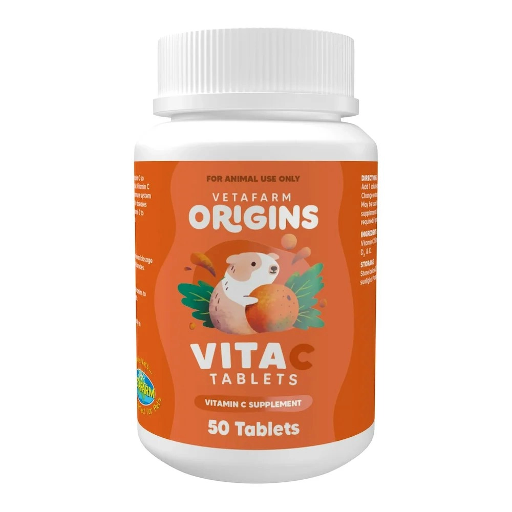 Vetafarm Origins Vita-C Tablets For Small Animals - 50 Tablets