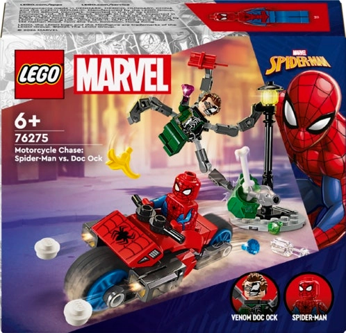 LEGO Marvel Motorcycle Chase: Spider-Man vs. Doc Ock 76275