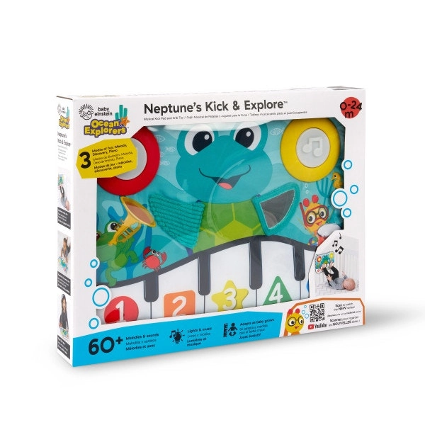 Baby Einstein Neptune's Kick & Explore Musical Kick Pad and Crib Toy