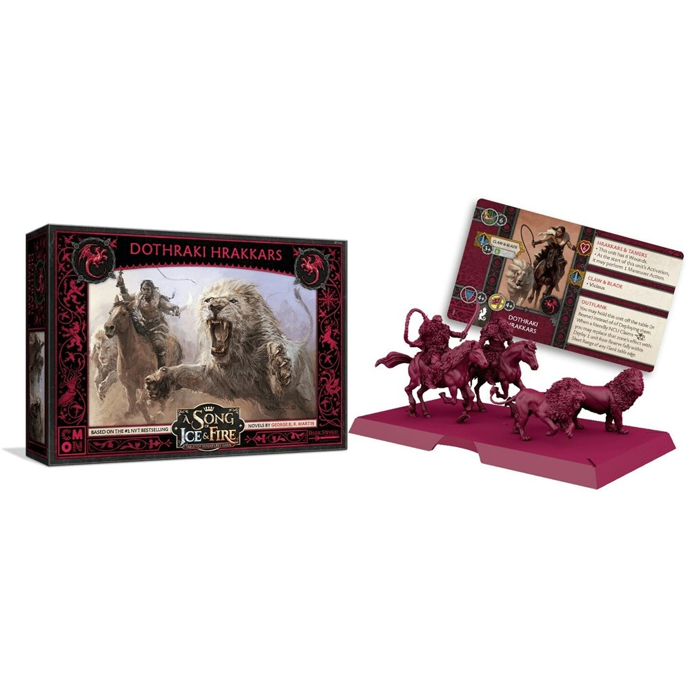 CMON A Song Of Ice & Fire Tabletop Miniatures Game Figure Dothraki Hrakkars 14y+