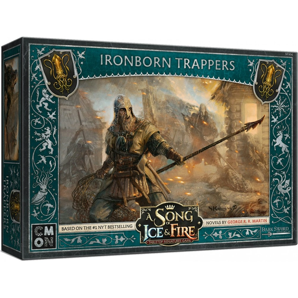 CMON A Song Of Ice & Fire Tabletop Miniatures Game Figure Ironborn Trappers 14+