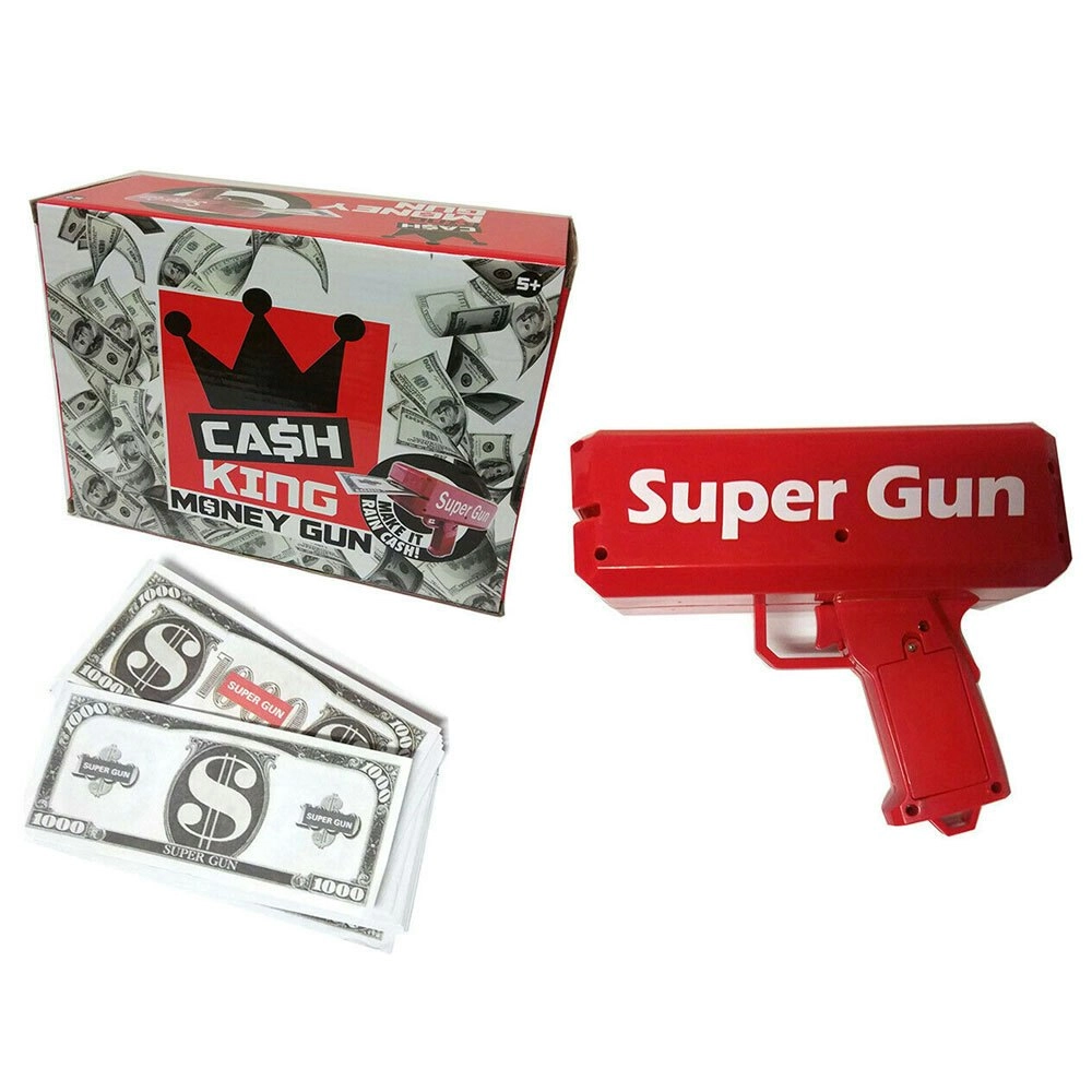 Cash King Money Launch Gun Kids/Children Toy Make It Rain Party Game Play 6y+ RD