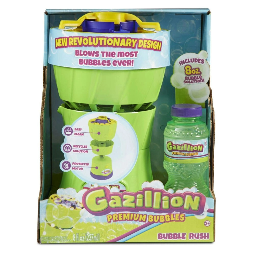 Gazillion Premium Bubbles Rush Blowing Machine Kids/Child 3y+ Outdoor Toy Game