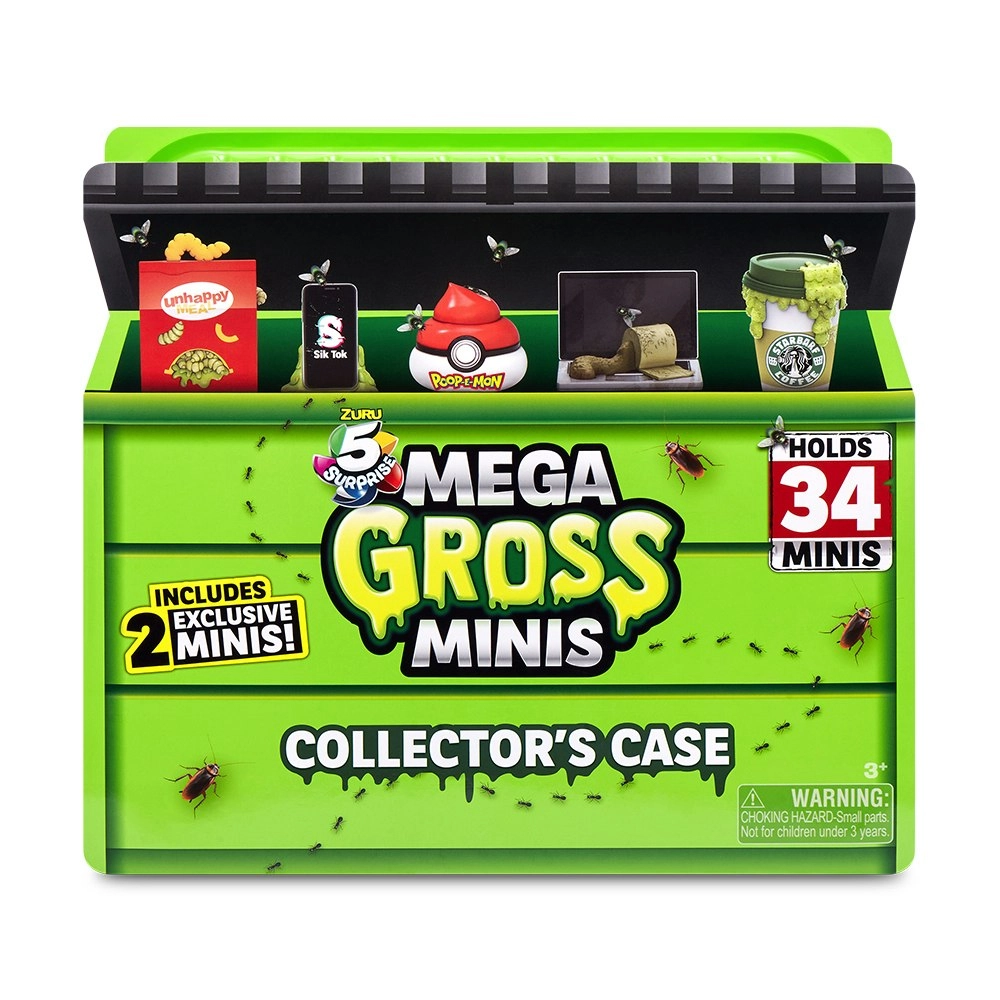 ZURU 5 Surprise Mega Gross Minis Miniatures Collectors Display Storage Case 3+