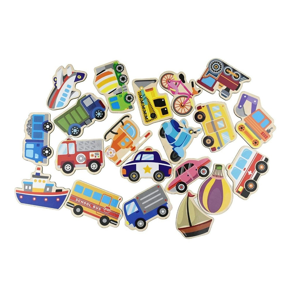 20pc Koala Dream Fridge Friends Magnetic Transport Vehicles Baby Learning Toy 3+