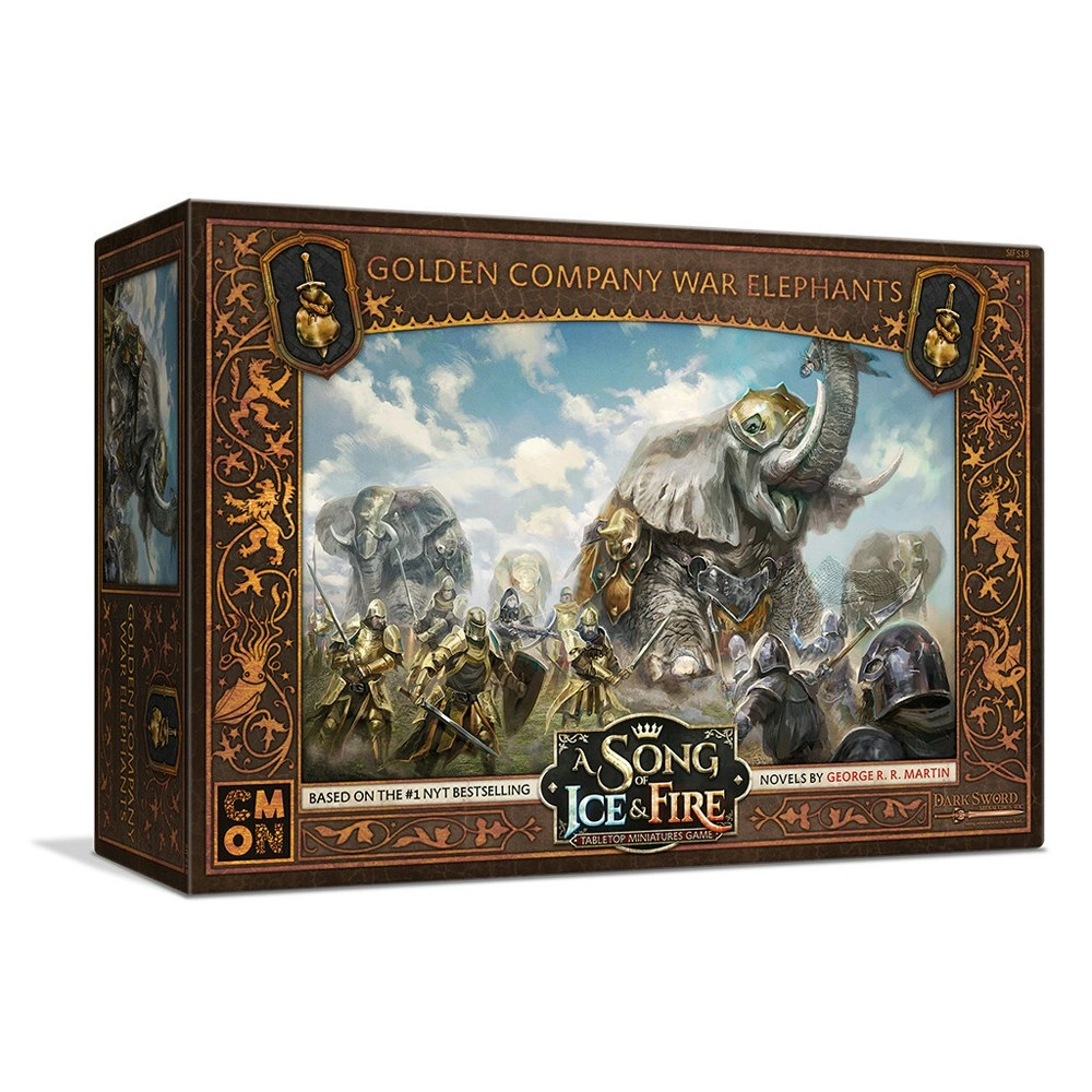 CMON A Song Of Ice & Fire Tabletop Miniatures Game Golden Company Elephants 14y+