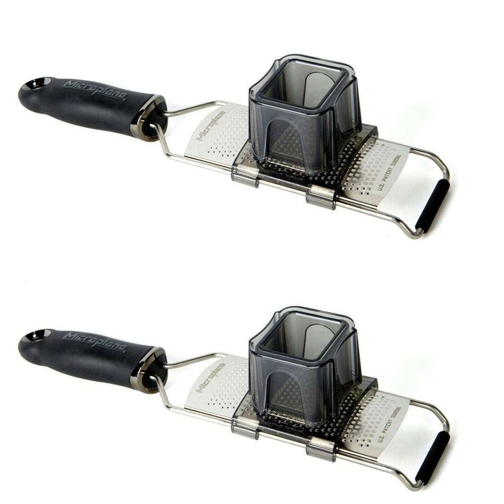 2x Microplane Slider Attachment Glider For Gourmet Series Zester Grater Clear BK