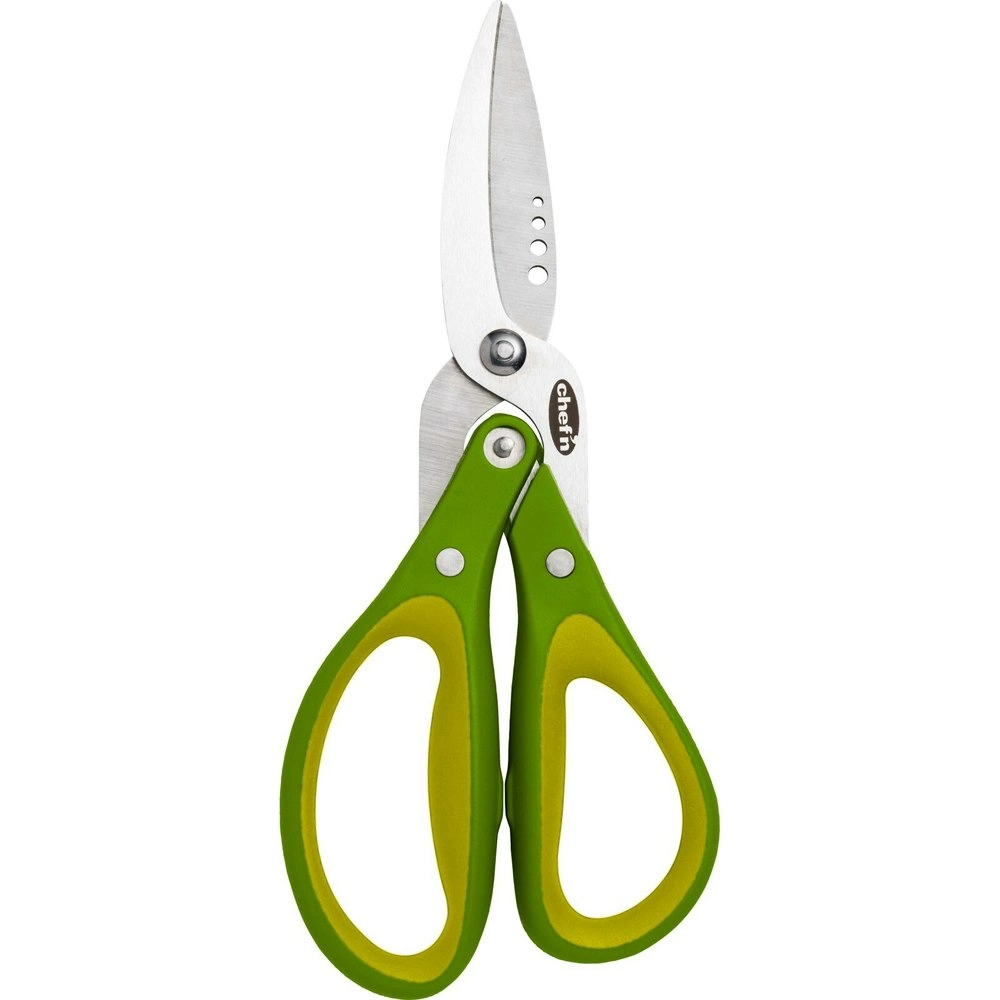 Chef'N Fresh Force 20cm Herb Scissors Strip Chop Stainless Steel Shears Green