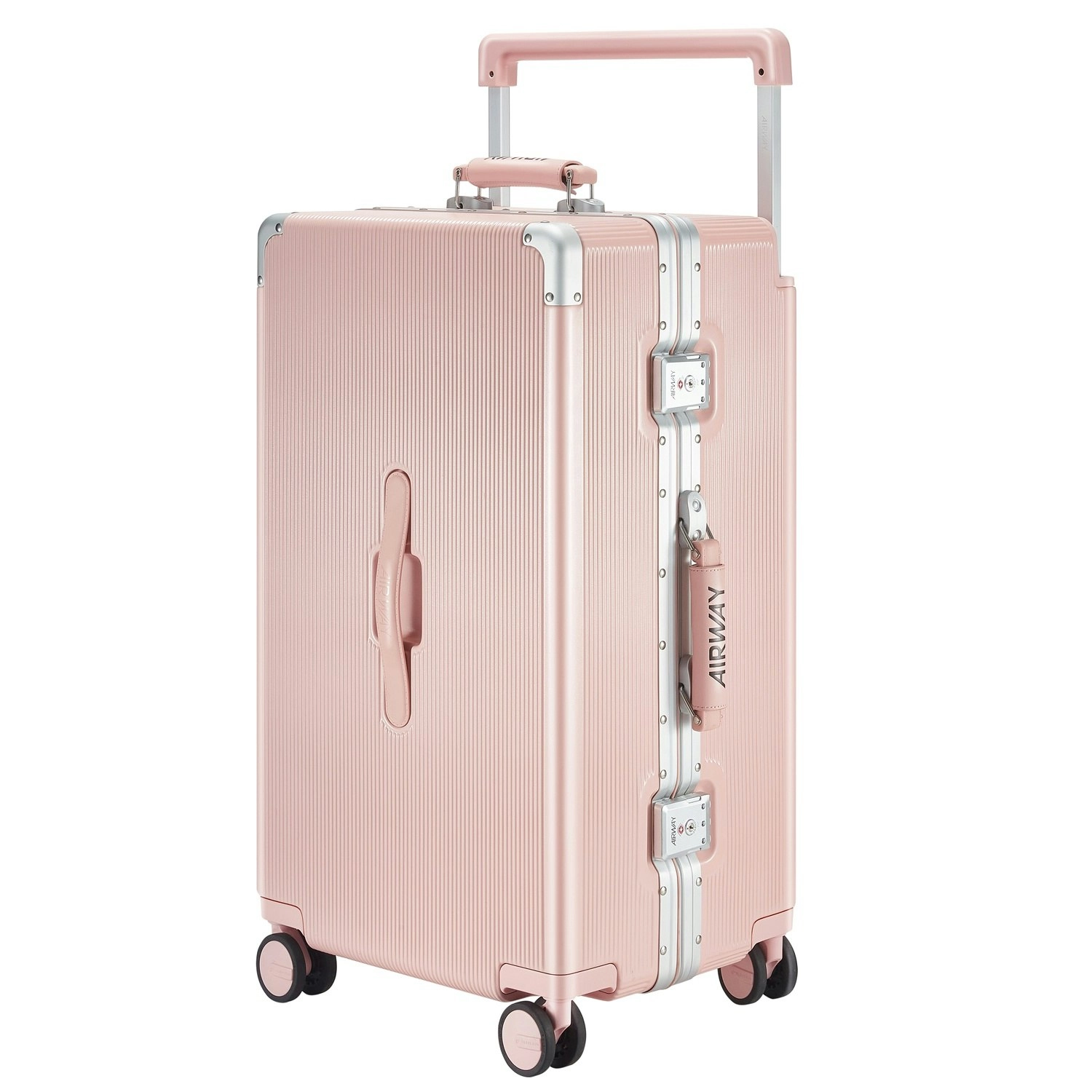 Airway Endurance Max- Aluminium Frame Suitcase Extra Large Check-In Luggage 28 Inch Pink