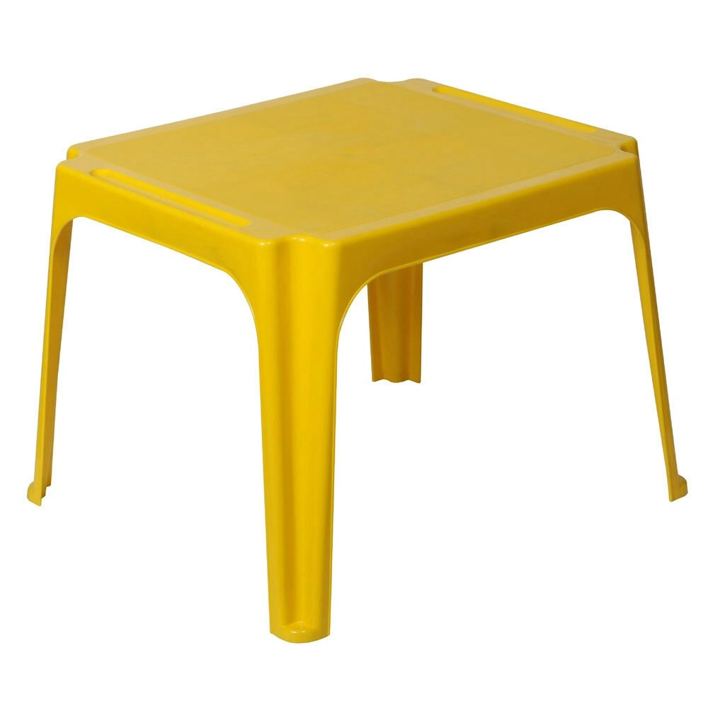 Tuff Play 60cm Tinker Table Kids Plastic Desk Furniture Indoor/Outdoor 2-6y YLW