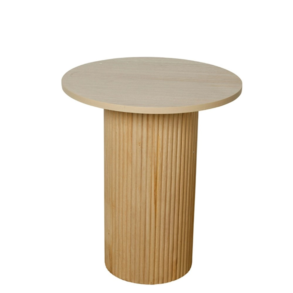 Maine & Crawford Aimee 50cm Fluted Side Table Oblong Home/Room Furniture Natural