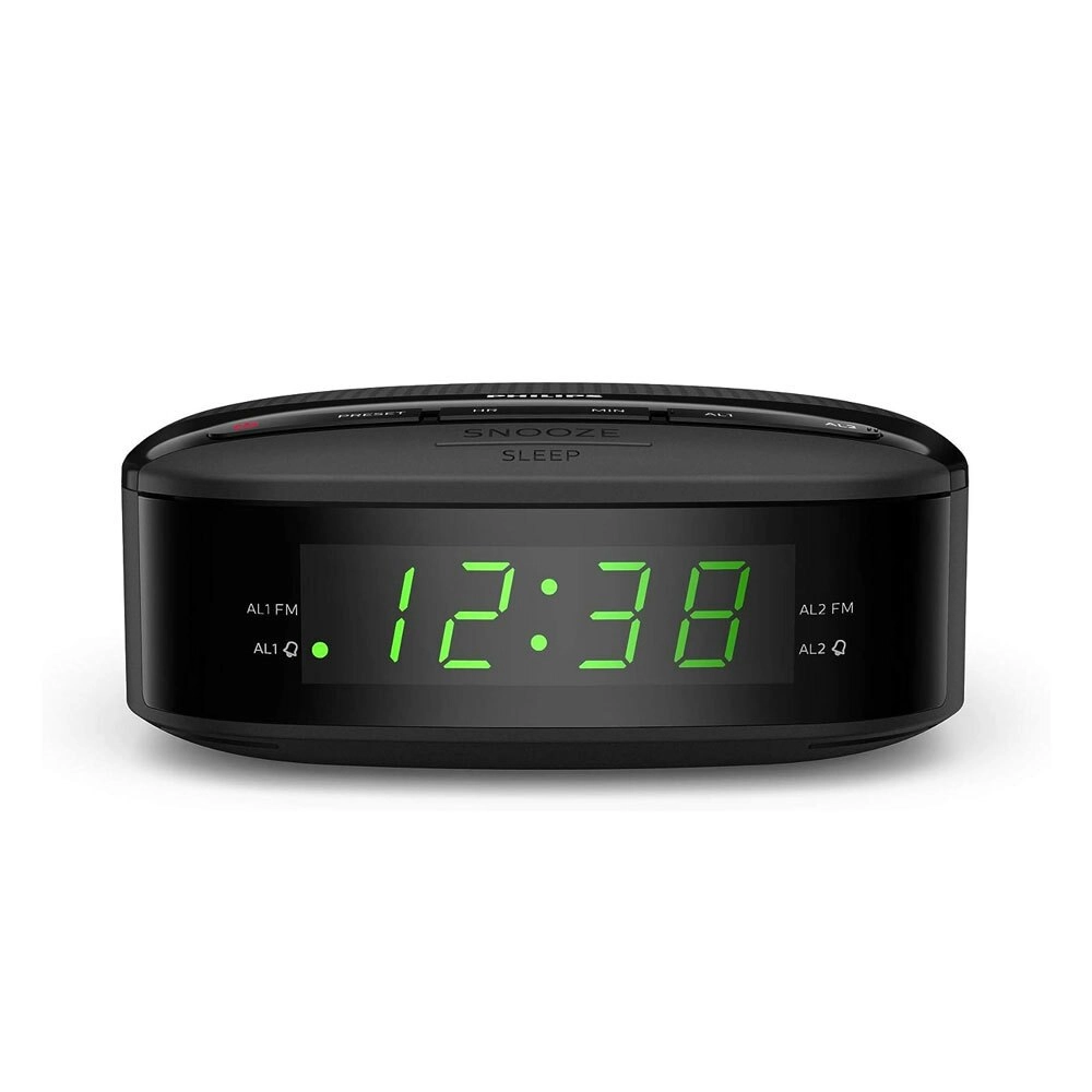 Phillips Digital Dual Clock Radio Snooze  Alarm Multifunction 3000 Series Timer