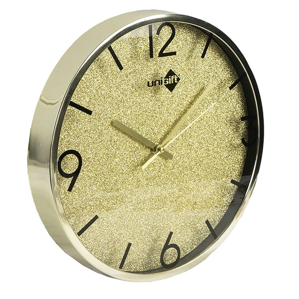 Unigift 12Inch/30cm Glitter Decorative Wall Clock Assorted Colours Home Decor