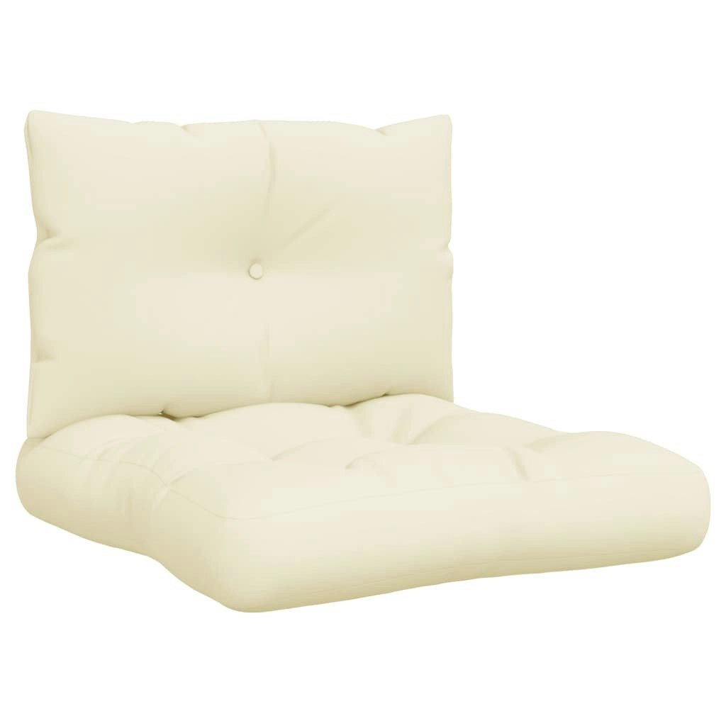 Pallet Cushions 2 pcs Cream Fabric 360836